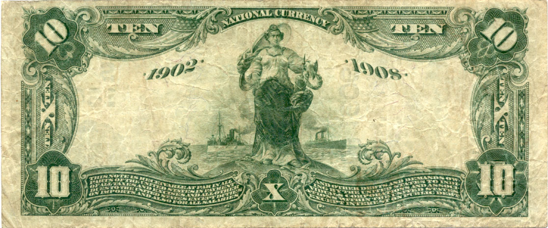 $10 1st NB Chattanooga Ch1606 1902 DB back